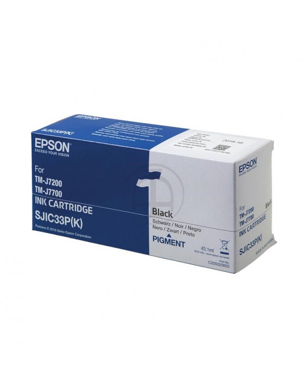 Cartouche d'encre Epson TM-J7200 - TM-J7500 - noir