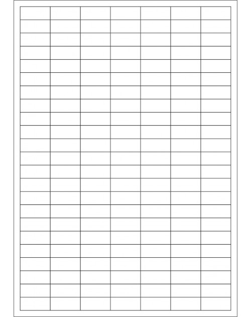 100 Planches d'étiquettes rectangulaires 24mmx12mm