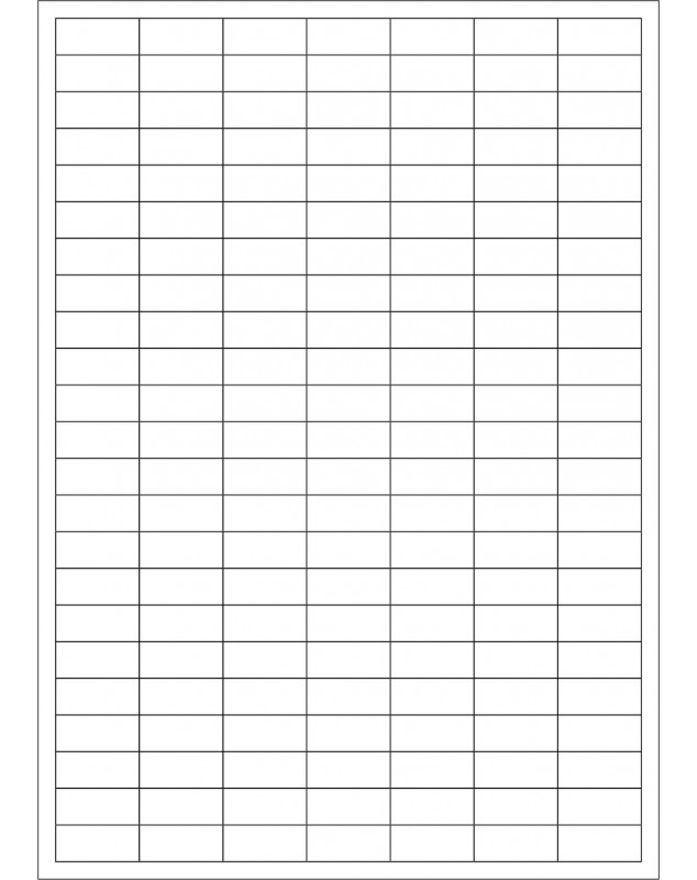 100 Planches d'étiquettes rectangulaires 24mmx12mm