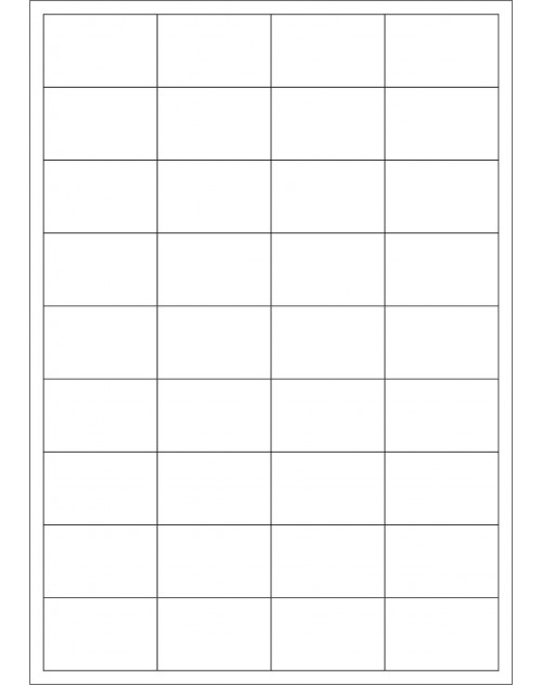 100 Planches d'étiquettes rectangulaires 45mmx30mm