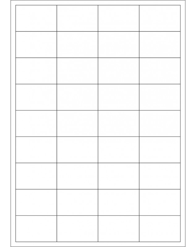 100 Planches d'étiquettes rectangulaires 45mmx30mm