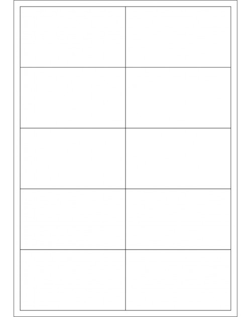 100 Planches d'étiquettes rectangulaires 70mmx52mm