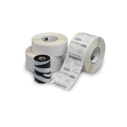 Carton de 4 rouleaux etiquettes Polyester blanc Z-Ultimate 3000T-51x32mm-25-127-2100