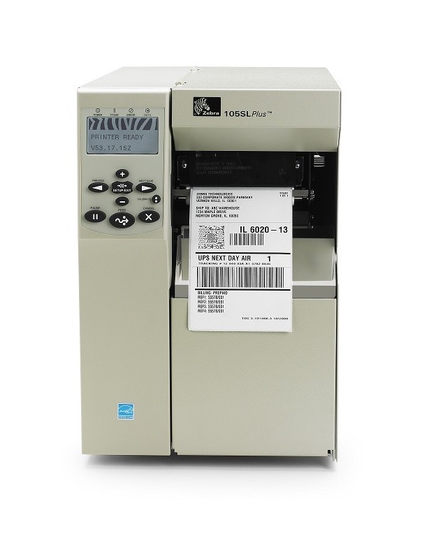 Zebra 105SL Plus imprimante code barre transfert thermique-203Dpi-USB