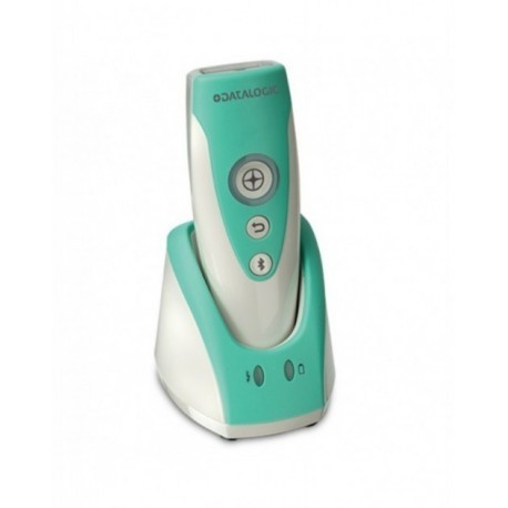 Lecteur code barre sans fil BT Datalogic RIDA DBT-6400-HC, 2D en kit USB, blanc