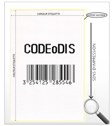 Format d'étiquette code barre